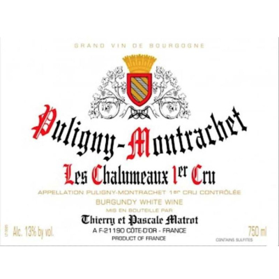 Matrot Puligny-Montrachet 1er Cru Chalumeaux 2020 (12x75cl)