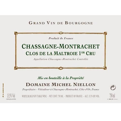 Michel Niellon Chassagne-Montrachet 1er Cru Clos de la Maltroie Blanc 2023 (12x75cl)