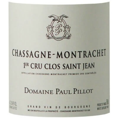Paul Pillot Chassagne-Montrachet 1er Cru Clos Saint Jean Blanc 2016 (1x75cl)