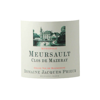 Jacques Prieur Meursault Clos de Mazeray Blanc Monopole 2022 (6x75cl)