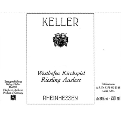 Keller Westhofener Kirchspiel Riesling Auslese 2008 (1x75cl)