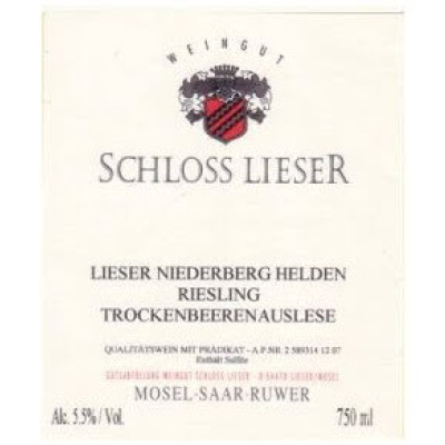 Schloss Lieser Lieser Niederberg Helden Riesling BA 2005 (12x75cl)