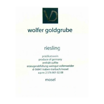 Daniel Vollenweider Wolfer Goldgrube Riesling Trockenbeerenauslese 2003 (1x37.5cl)