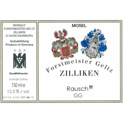 Forstmeister Geltz Zilliken Saarburger Rausch Riesling Grosses Gewachs 2016 (6x75cl)