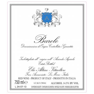 Elio Altare Barolo 2014 (6x75cl)