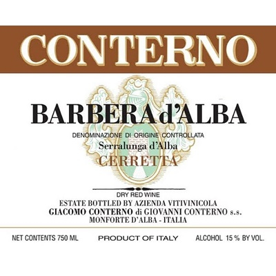 Giacomo Conterno Barbera d'Alba Cerretta 2018 (6x75cl)