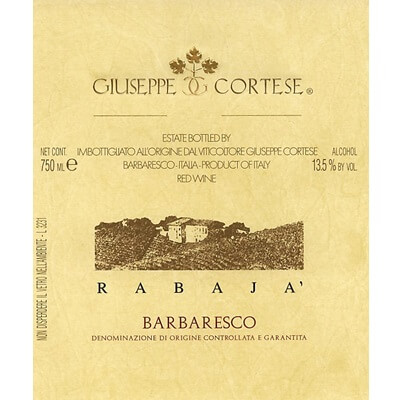 Giuseppe Cortese Barbaresco Rabaja 2019 (6x75cl)