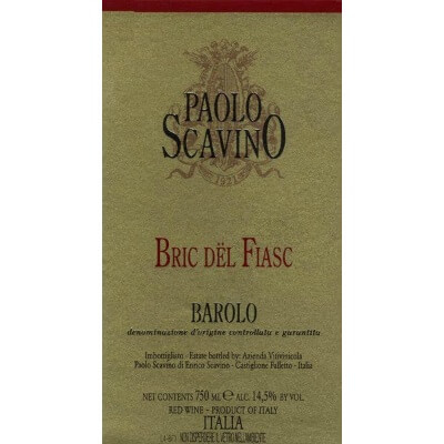 Paolo Scavino Barolo Bric del Fiasc 2013 (6x150cl)