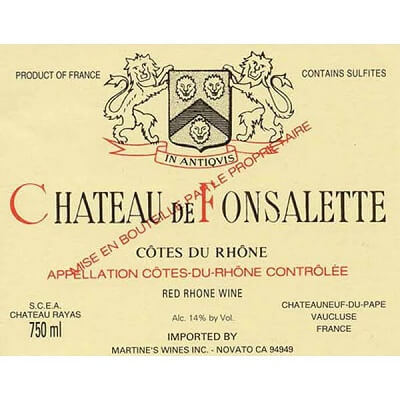 Fonsalette Cotes du Rhone 1993 (1x75cl)