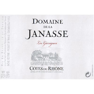 Janasse Cotes Du Rhone Garrigues 2019 (6x75cl)