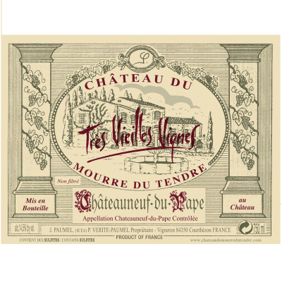 Mourre du Tendre Chateauneuf Du Pape Tres Vv 2016 (12x75cl)