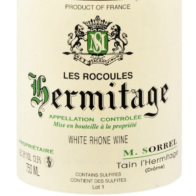 Marc Sorrel Hermitage Blanc Les Rocoules 2019 (6x150cl)
