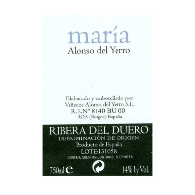 Alonso Yerro Ribera Duero Maria 2004 (6x75cl)