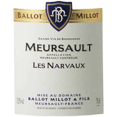 Ballot Millot Meursault Les Narvaux 2019 (6x75cl)