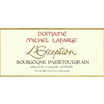 Michel Lafarge Bourgogne Passetoutgrains L'Exception 2020 (12x75cl)