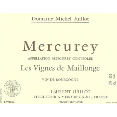 Michel Juillot Mercurey Vigne Maillonge Blanc 2020 (6x75cl)