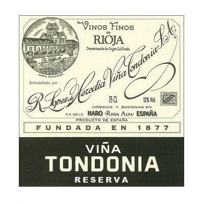 Lopez de Heredia Vina Tondonia Rioja Blanco Reserva 2005 (6x75cl)