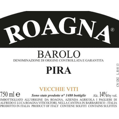 Roagna Barolo Pira Vv 2018 (1x500cl)