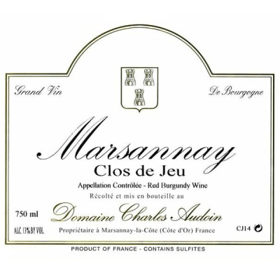 Charles Audoin Marsannay Clos de Jeu 2022 (6x75cl)