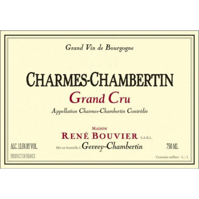 Rene Bouvier Charmes-Chambertin Grand Cru 2019 (3x75cl)