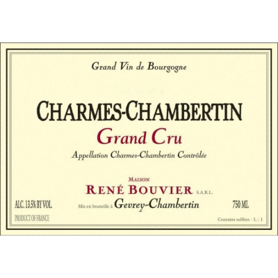 Rene Bouvier Charmes-Chambertin Grand Cru 2020 (6x75cl)