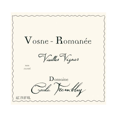 Cecile Tremblay Vosne-Romanee VV 2020 (6x75cl)