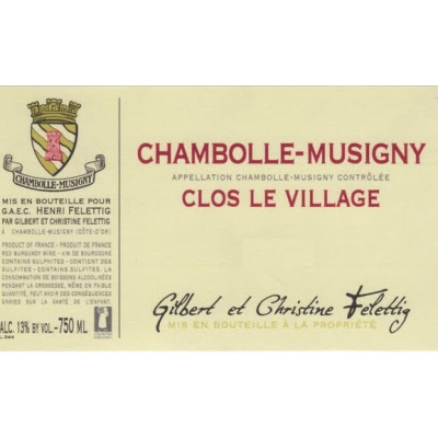 Felettig Chambolle-Musigny Clos Le Village 2016 (3x75cl)