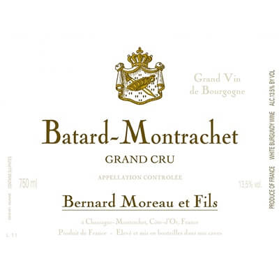 Bernard Moreau Bâtard-Montrachet Grand Cru 2022 (3x75cl)