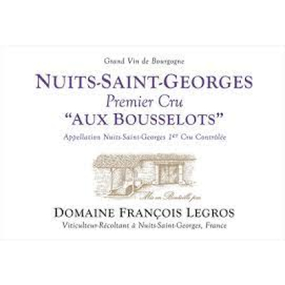 Francois Legros Nuits-Saint-Georges 1er Cru Bousselots 2023 (6x75cl)