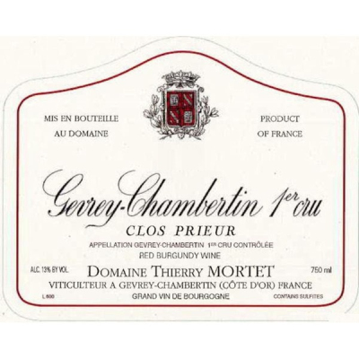 Thierry Mortet Gevrey-Chambertin Clos Prieur 2022 (1x75cl)