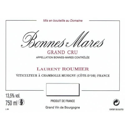 Laurent Roumier Bonnes-Mares Grand Cru 2020 (6x75cl)