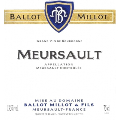 Ballot Millot Meursault Blanc 2020 (3x150cl)