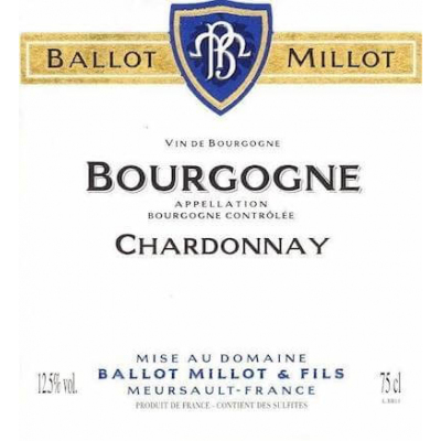 Ballot Millot Bourgogne Chardonnay 2020 (3x150cl)