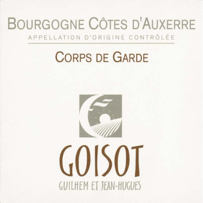 Guilhem et Jean-Hugues Goisot Cotes d'Auxerre Corps Garde Blanc 2015 (3x150cl)