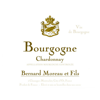 Bernard Moreau Bourgogne Chardonnay 2016 (12x75cl)
