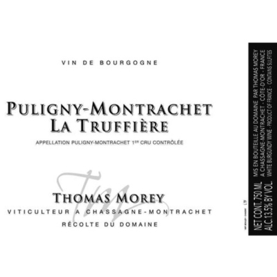 Thomas Morey Puligny-Montrachet 1er Cru Truffiere 2021 (6x75cl)