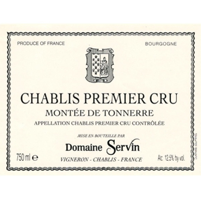 Servin Chablis Montee Tonnerre 2019 (1x75cl)