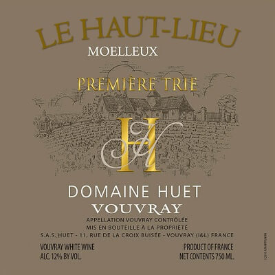 Huet Vouvray Le Haut-Lieu Moelleux Premiere Trie 2018 (1x75cl)