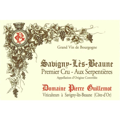 Pierre Guillemot Savigny-les-Beaune 1er Cru Serpentieres 2022 (1x75cl)