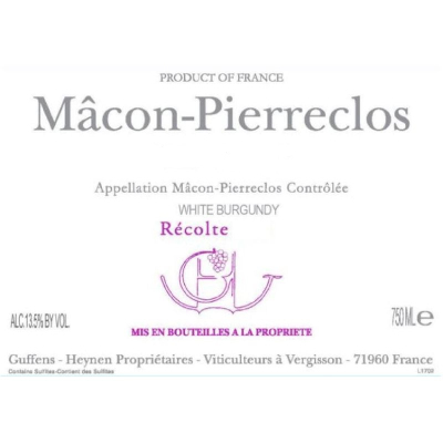 Guffens Heynen Macon Pierreclos 2000 (1x75cl)