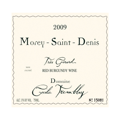 Cecile Tremblay Morey-Saint-Denis Tres Girard 2018 (1x75cl)