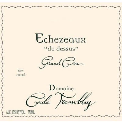 Cecile Tremblay Echezeaux Grand Cru Echezeaux du Dessus 2008 (1x75cl)