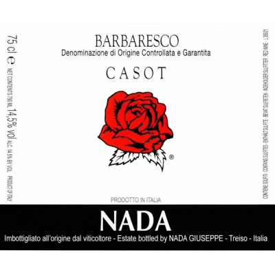 Giuseppe Nada Barbaresco Casot 2016 (6x150cl)