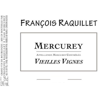 Francois Raquillet Mercurey Rouge Vv 2021 (6x75cl)