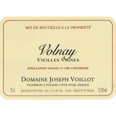 Joseph Voillot Volnay Vv 2022 (6x75cl)