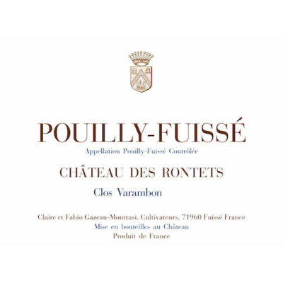 Rontets Pouilly Fuisse Clos Varambon 2021 (12x75cl)
