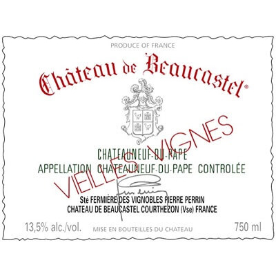 Beaucastel Chateauneuf-du-Pape Blanc Roussanne VV 2022 (3x75cl)