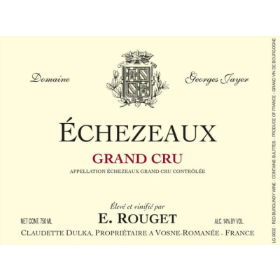 Georges Jayer (par E. Rouget) Echezeaux Grand Cru 2018 (1x75cl)