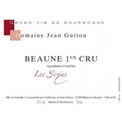 Jean Guiton Beaune 1er Cru Sizies 2020 (6x75cl)