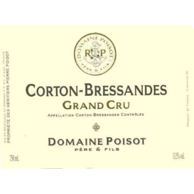 Poisot Corton Bressandes Grand Cru 2022 (6x75cl)